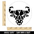 thumbnail image 2 of Stylized Tribal Bull Head with Nose Ring Rubber Stamp for Scrapbooking Crafting Stamping - Large 1-1/4 Inch, 2 of 7