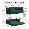 thumbnail image 2 of Modern Minimalist Fabric 78.8 inch Modular Sofa with Armrests and Convertible Function, 2 of 11