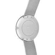 Obaku Gents Silver Mens Stainless Steel Wrist Watch with White Dial, 40mm Round Case, Quartz Movement