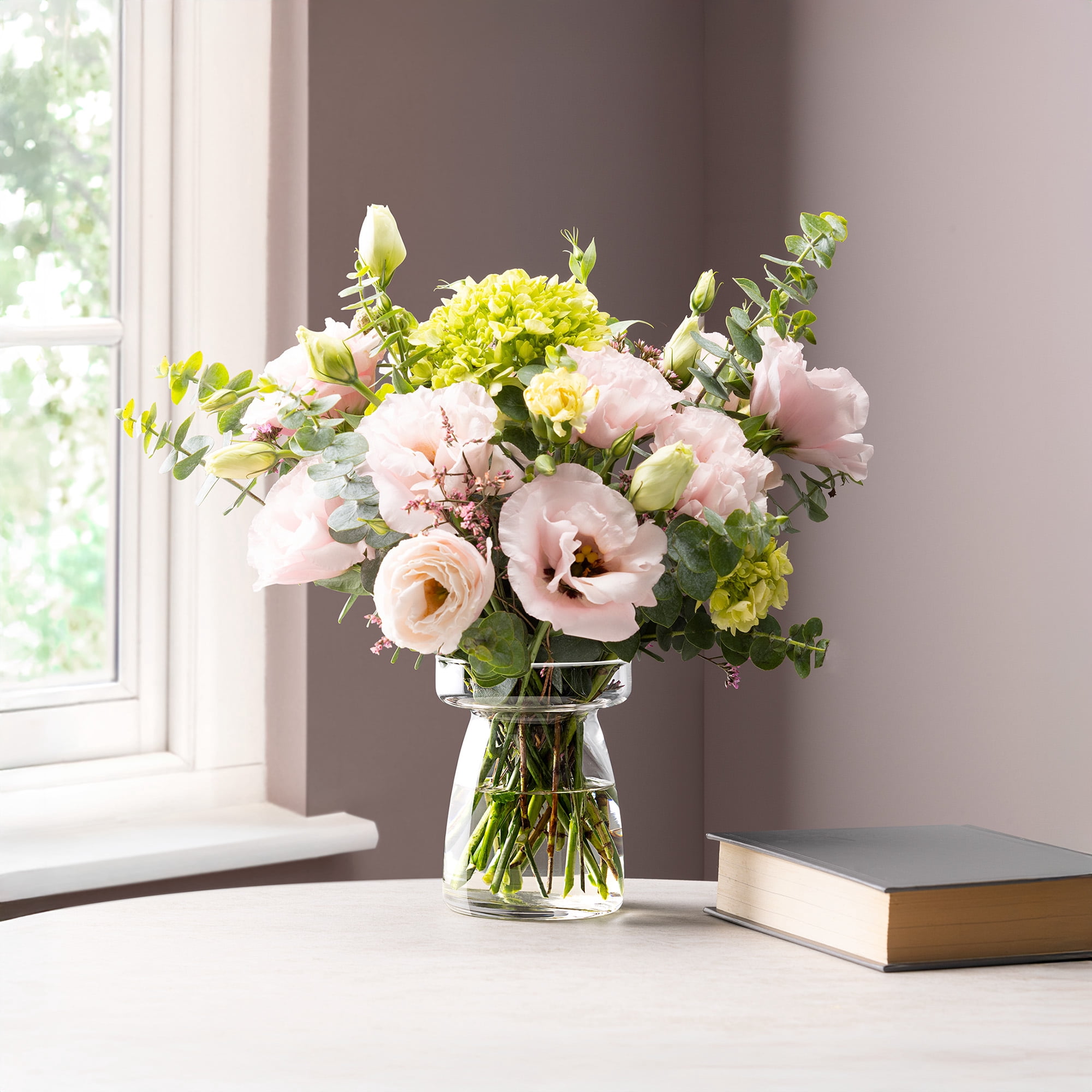 Mainstays Clear Glass Pillar Vase, Small