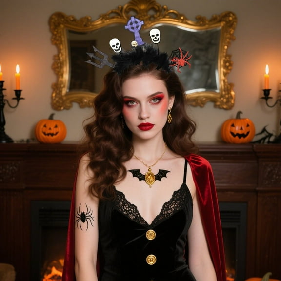 Halloween Hair Clips Party Headband Accessory for Women Girls Holiday Celebration Decoration