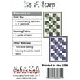 thumbnail image 2 of It's A Snap Quilt Pattern by Fabric Cafe, 2 of 2