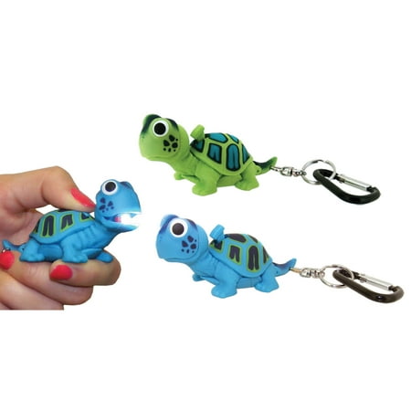 Animal Flashlight - Wildlight Animal Carabiner Flashlight - Green Turtle | Animal Keychain Lights