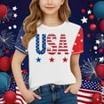 thumbnail image 2 of GERsome 4th of July T-Shirts for Unisex Kids, Boys Girls Short Sleeve Crew Neck Tshirts Funny Patriotic Graphic Tee USA Flag Stars Stripes Tops, 3-4 Years, 2 of 4