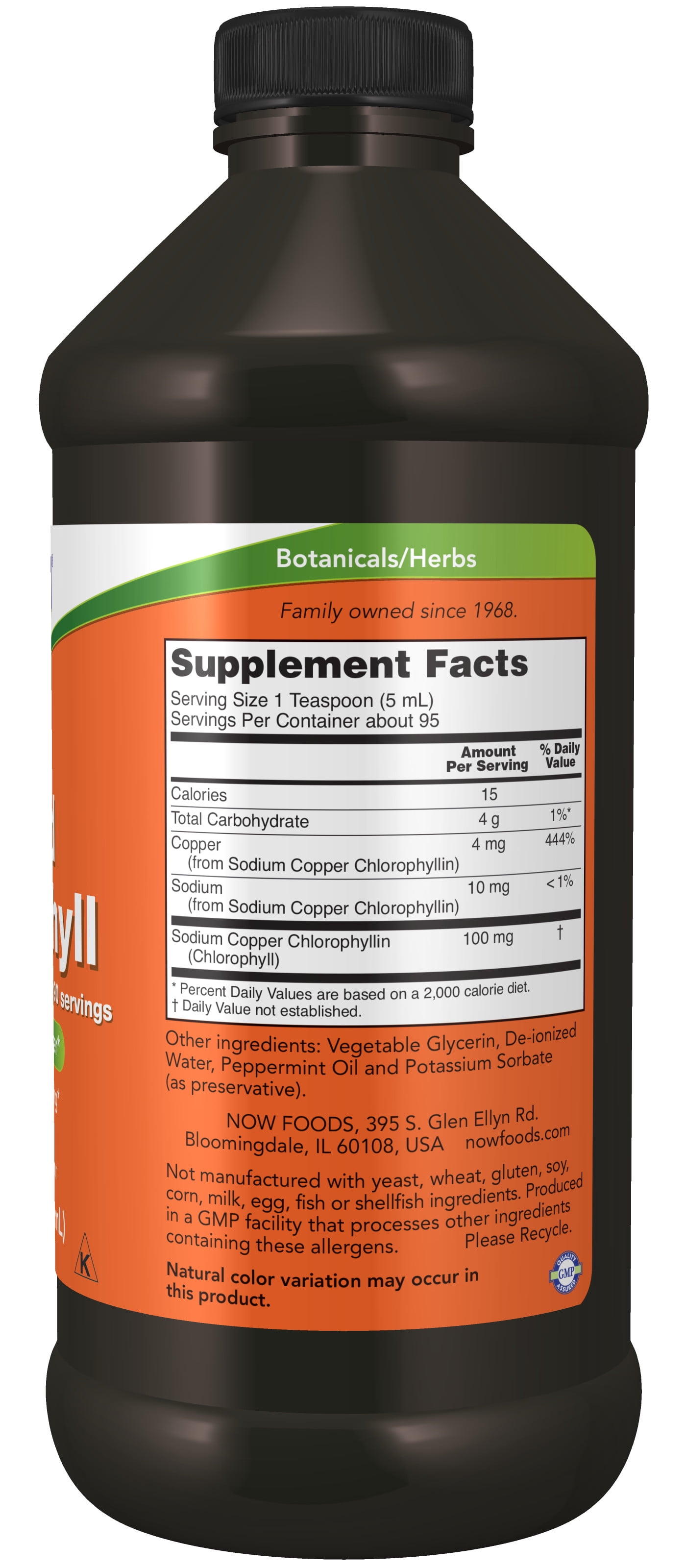 NOW Supplements, Liquid Chlorophyll, Super Concentrated, Internal  Deodorizer*, Mint Flavor, 16-Ounce - Walmart.com