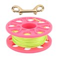 thumbnail image 1 of Dive Reel, Fluorescent Green Line Copper Hook 4 Color Diving Reels  For Cave Diving Pink, 1 of 8