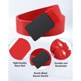 thumbnail image 6 of AWAYTR Nylon Ratchet Automatic Metal Buckle Adjustable No-Hole Web Boys Baseball Belts Red, 6 of 10