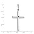 thumbnail image 3 of Minimalist White Gold Latin Cross Pendant Necklace for Men and Women with Polished Finish Spiritual Jewelry for Daily Wear or Layered Fashion Accessory, 3 of 5