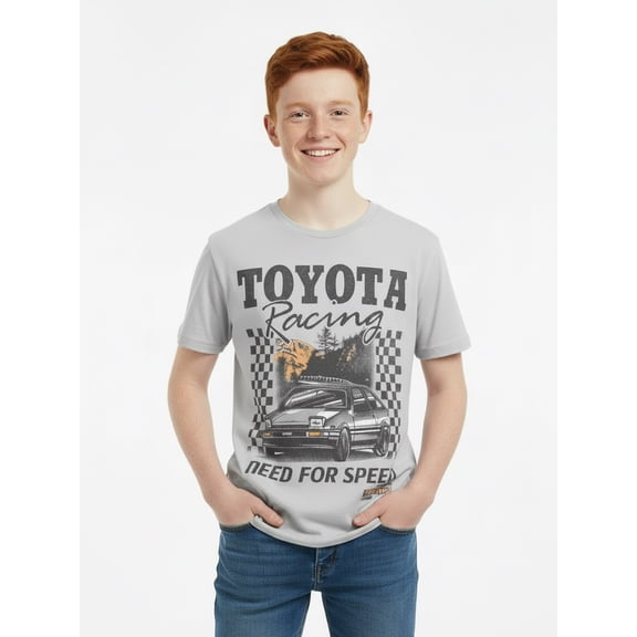 Toyota Boys' & Big Boys' Graphic Tee with Short Sleeves, Sizes 4-18