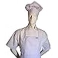 thumbnail image 3 of CHEFSKIN Adult Set Apron + HAT White, Lightweight, 3 of 3