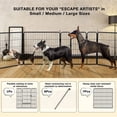 thumbnail image 3 of Waleaf Heavy Duty Dog Playpen for Outdoor, 8 Panels 24"/32"/40" Height x 32" Width,Portable Dog Playpen Puppy Playpen for Large Dog Exercise Pen for Indoor Outdoor,Pet Playpen Fence for Yard,RV, 3 of 9