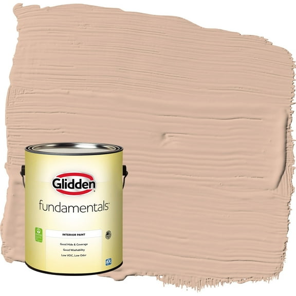 Glidden Fundamentals Cinnamon Ice / Orange Flat Interior Paint, 1 Gallon