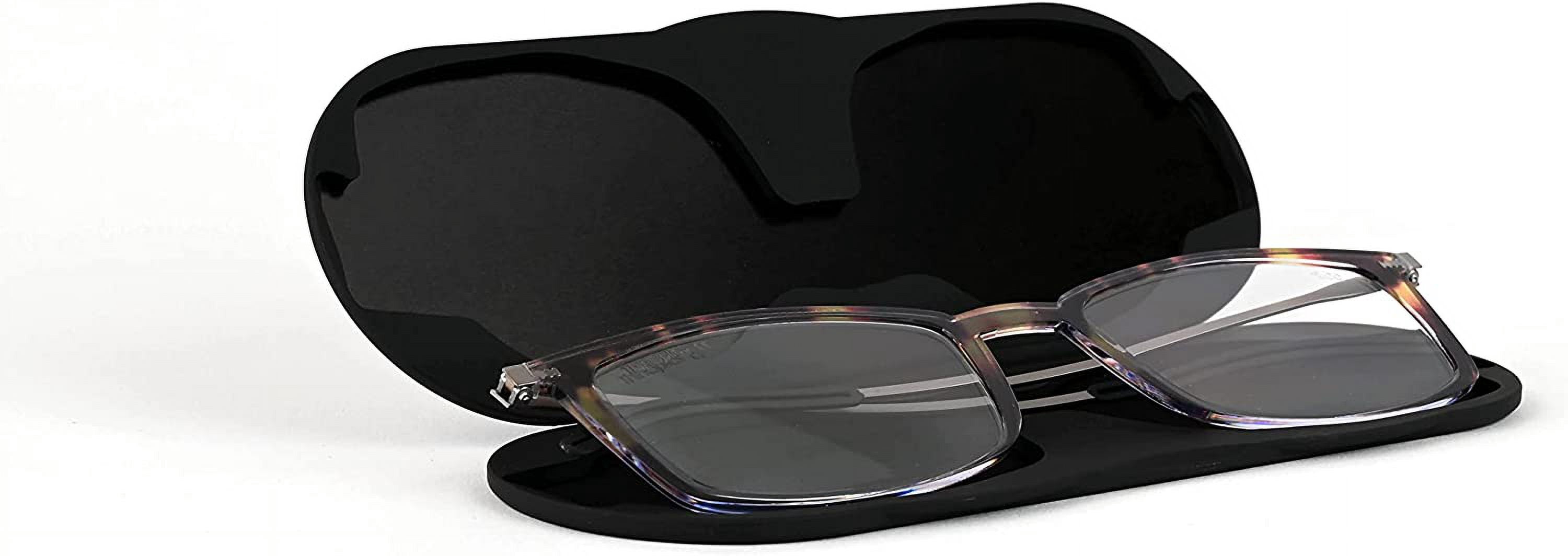 ThinOptics Milano Aluminum Case + Frontpage Brooklyn Rectangular Reading Glasses, Tortoise Frames / Silver Case, +2.50