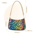 thumbnail image 3 of FORMRS Womens Shoulder Bag with Chain Strap Clutch Purse Cute Tote Handbag, Colorful Dragon Scales Pattern, 3 of 7