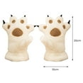 thumbnail image 6 of Eoperou 1 Pair Claw Gloves Thicken Soft Comfortable to Wear Wide Application Good-looking Windproof Velvet Plush Cute Children Gloves for Winter, 6 of 8