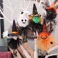 thumbnail image 5 of Halloween Decorations Outdoor Hanging Ghost Bell Pendant with Lanyard Black Cat Doll Wall Decor Haunted House Layout Ornament Spooky Halloween Decorations for Home Yard, 5 of 6