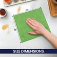thumbnail image 4 of Canadian Linen Microfiber Cleaning Cloth, 24 Pack, 12"x12", Quick Dry Highly Absorbent Soft Reusable Washable Towel for Home Spa Car Mirror, Multi Color, 4 of 9