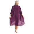 thumbnail image 2 of Zaldita Women Mother of The Bride Dresses with Chiffon Jacket Lace Wedding Guest Dresses Purple XL, 2 of 7