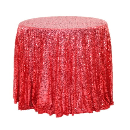 

Nordic American Hotel Wedding Banquet Decoration Ins Round Solid Color White Tablecloth Cloth Sequin Tablecloth