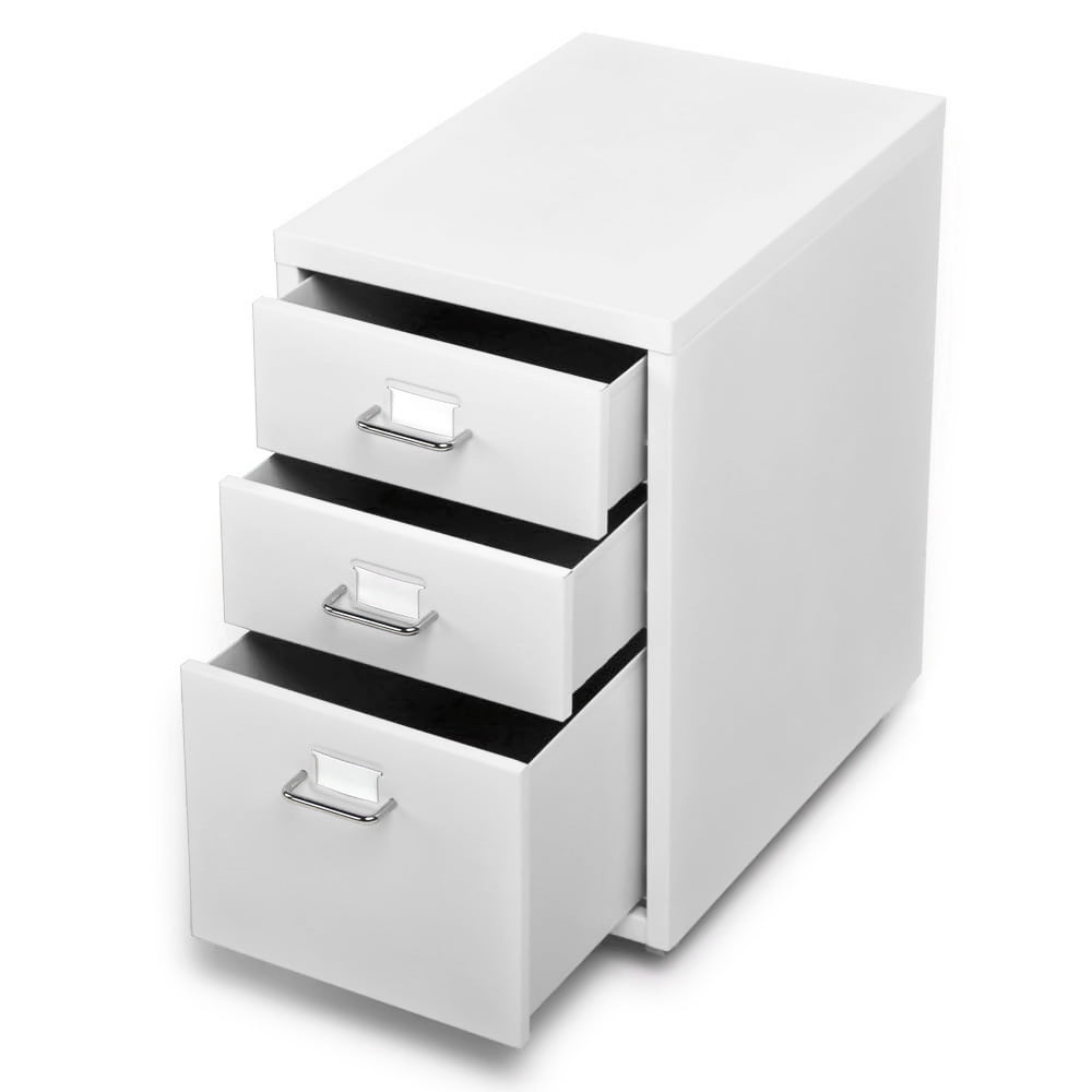 iKayaa Metal Drawer Filing Cabinet Detachable Mobile Steel ...