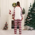 thumbnail image 5 of TIMIFIS Pajamas Noël Ensemble pour Femmes de Noël, Haut à Col Rond à Manches Longues pour les Fêtes et Pantalon Long à Carreaux Rouges, Tenue d'Intérieur Assortie pour la Famille, Ensemble, 5 of 5