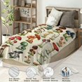 thumbnail image 5 of Mushroom Blanket for Mens Womens, Super Soft Fluffy Mushroom Gifts Plush Blanket, Lightweight Retro Flannel Adults Mushroom Decor Blanket for Christmas Thanksgiving Bed Sofa Chair 60x80in, 5 of 6