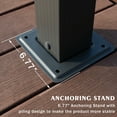 thumbnail image 2 of Kozyard 10' x 12' Blue Aluminum Pergola, Adjustable Sunshade Canopy, 2 of 7