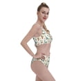 thumbnail image 5 of Daiia Summer Dinosaur printed 2 piece Swimsuit Bikinis for Women High Waisted Racerback Bathing Suits Summer Tummy Control Scoop Neck Swimwear-Small, 5 of 8