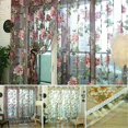thumbnail image 2 of Tulle transparent curtain floral pattern valance drape polyester living room, 2 of 5