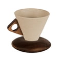 thumbnail image 3 of CoudarTitie Cone Shape Coffee Cup Ceramic Tea Cup, Drinking Mug with Handle, Base Cone Shape L, 3 of 9
