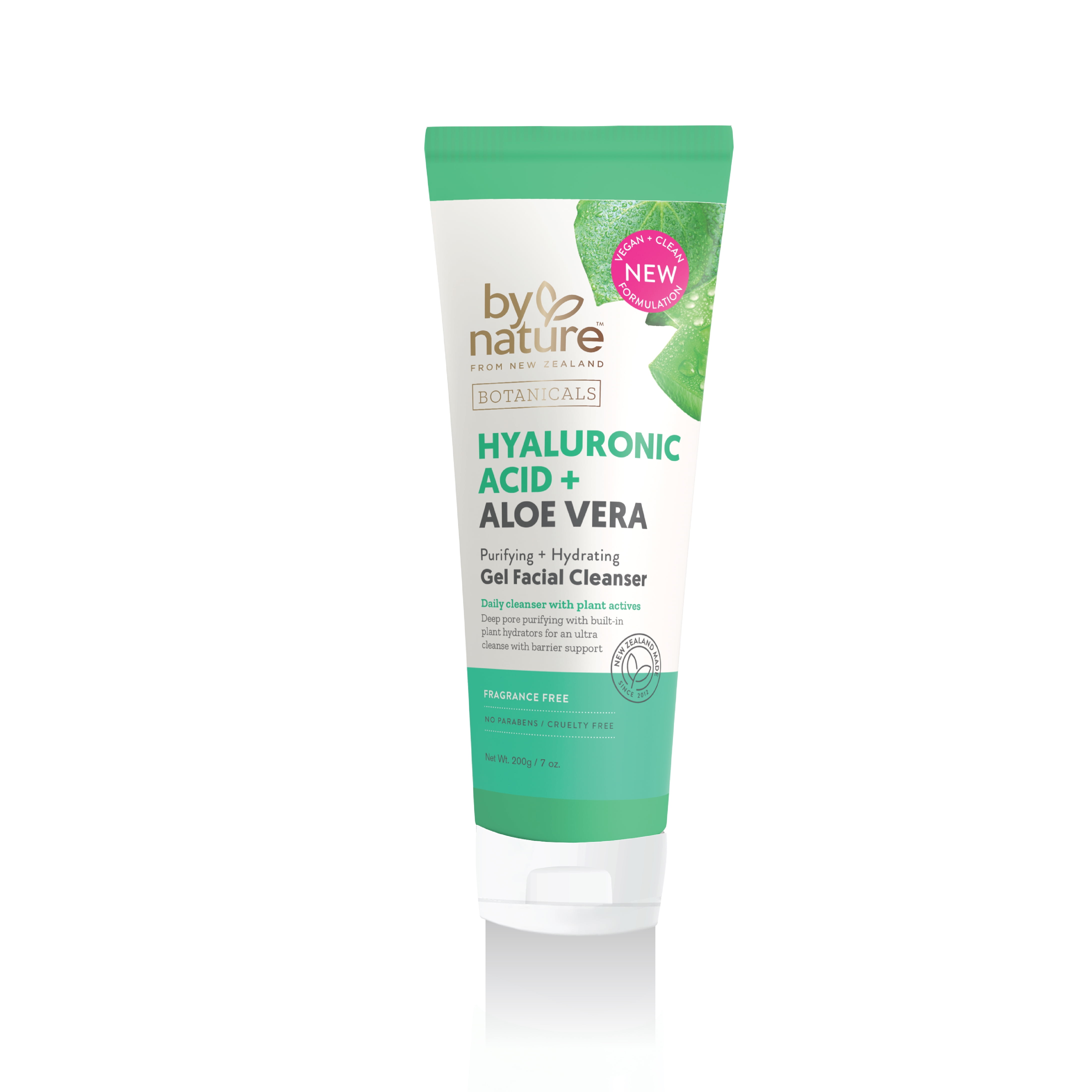 By Nature Hyaluronic Acid + Aloe Vera Purifying & Hydrating Gel Facial Cleanser