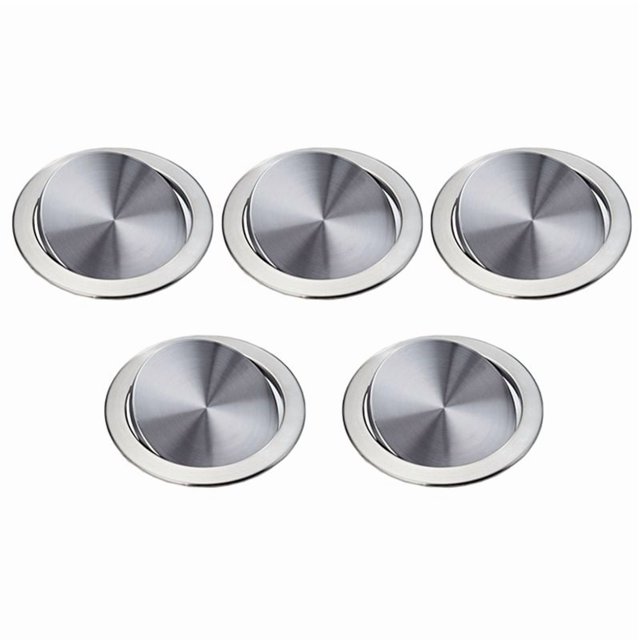 5X Tapa de La Tapa de La Basura de Acero Inoxidable Tapa de La Papelera Tapa de La Balanza Empotrada Balanceada Tapa
