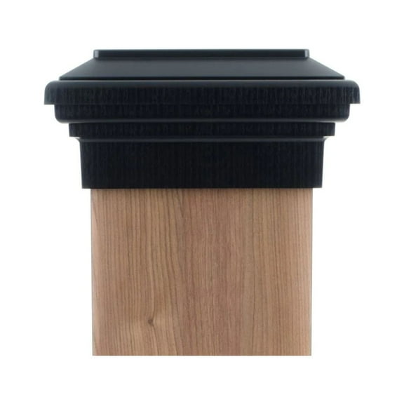 8x8 Post Cap | Black Flat Top