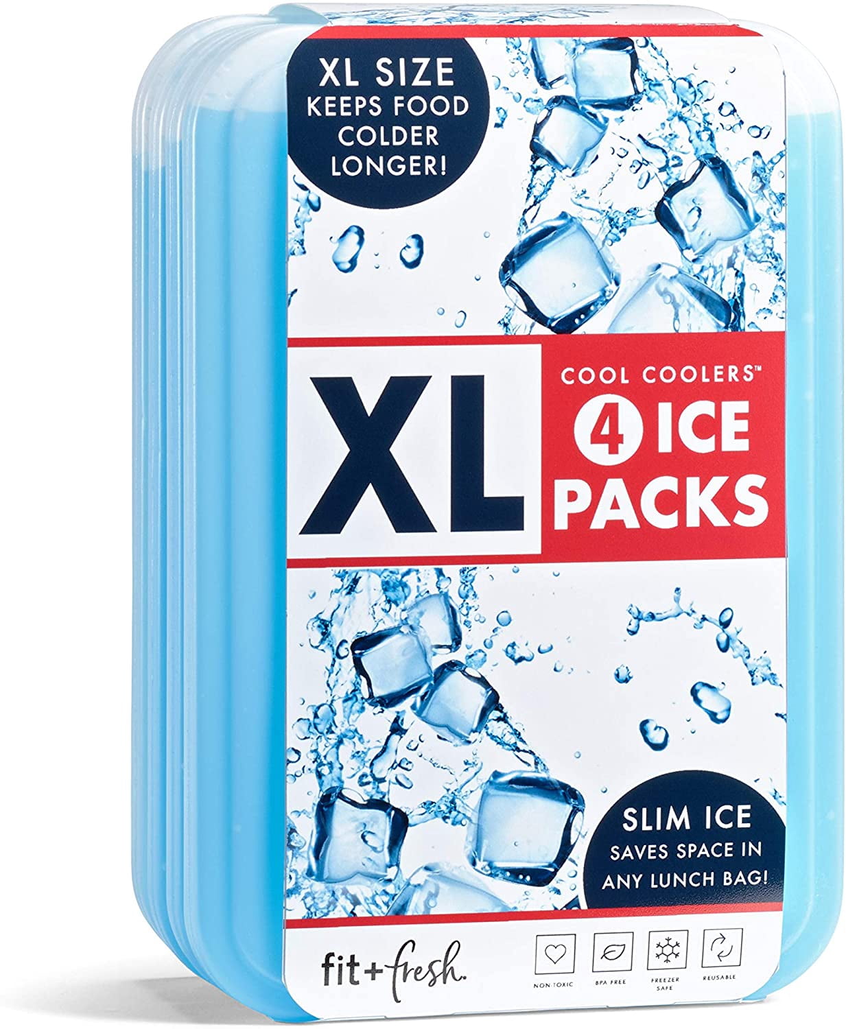Ice Packs Cool Pack Reusable For Lunch Box Freezer Bags And Coolers ...