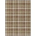 thumbnail image 2 of Addison Rugs Chantille Indoor/Outdoor Transitional Plaid Chocolate Washable Rectangle Rug, 9' x 12', 2 of 6