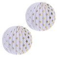 thumbnail image 2 of Decorative Paper Lanterns for Hanging Party Decor Multi Color 2 Pcs Lightweight, 2 of 3