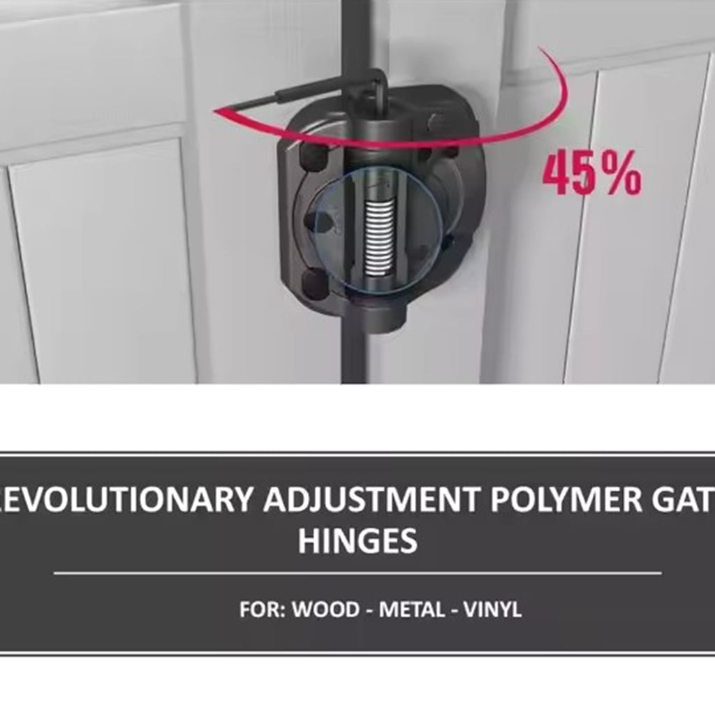 Zorvai 2Pcs Adjustable Tension Nylon Door Hinges Heavy Duty Damping Hinge Furniture Gate Hardware Easy to Installation