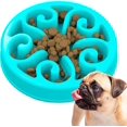 thumbnail image 1 of Cuenco Anti Glotón Para Gatos O Perros, Bandeja Interactiva Para Evitar La Ansiedad, Para Mascotas Pequeñas, Medianas Y Grandes (azul), 1 of 3