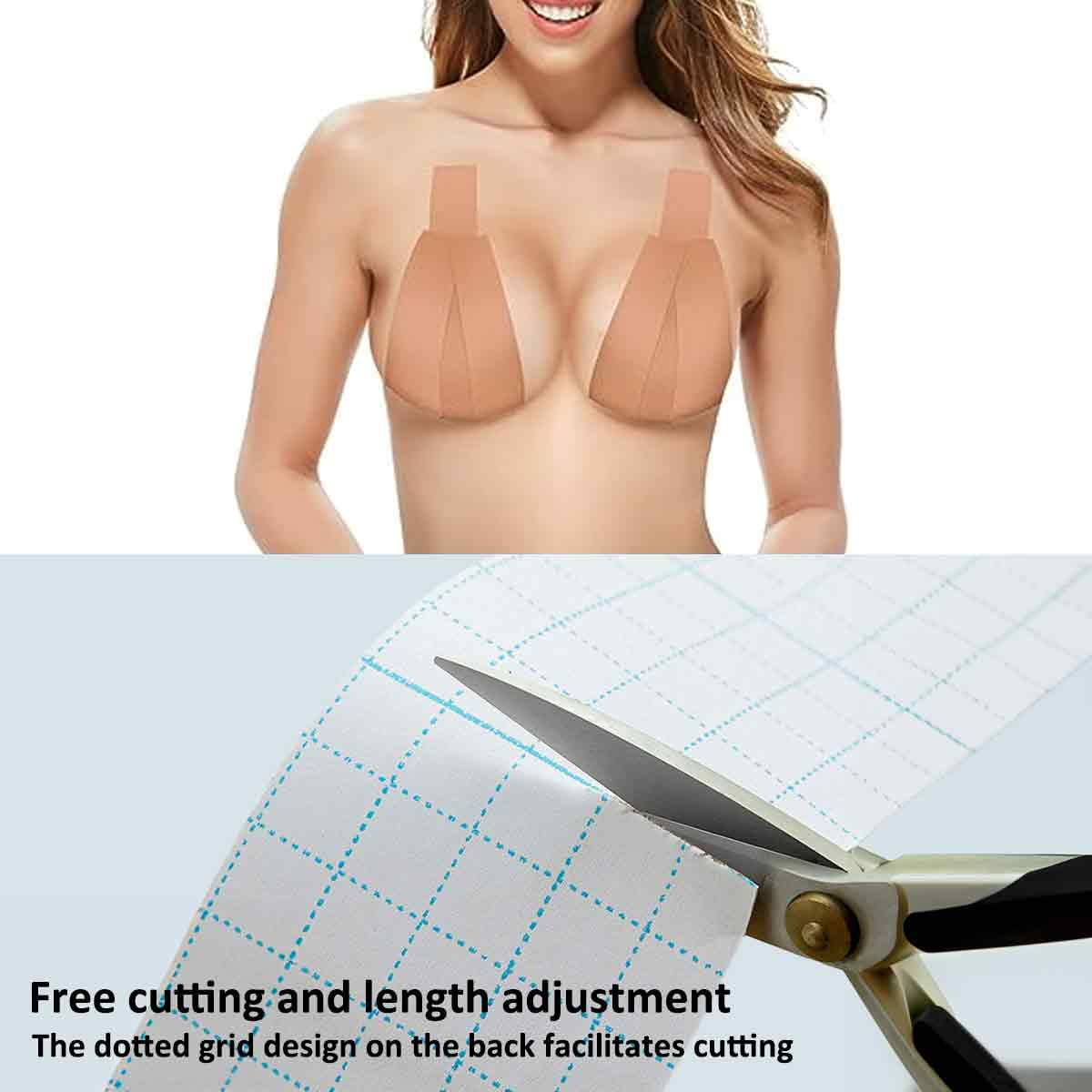 Breast tape - Breast lift tape, breast lift body tape, reusable adhesive bra  - style:style2 