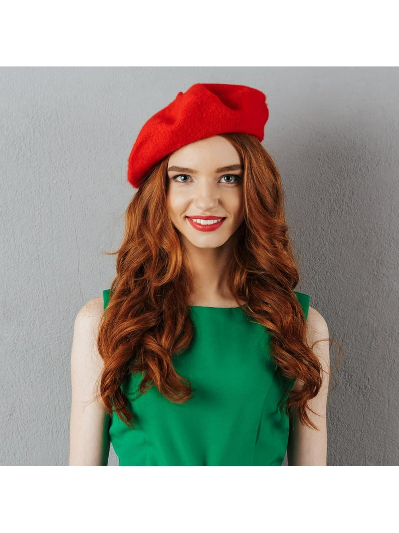 French Beret Hats for Women Girls, Classic Wool Berets Lady  display picture 2