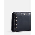 thumbnail image 3 of Scenario Women's Slim Studded Wallet, Black, 3 of 4