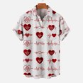 thumbnail image 2 of IROINNID Men's Casual Valentine's Day Printed Comfy Blouse With Pocket, 2 of 5