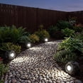 thumbnail image 4 of Solar Rock Lights Outdoor – 2 Pack Waterproof LED Landscape Garden Spotlights, Realistic Stone Design, Wireless Solar Powered Pathway Lights for Yard, Walkway, Patio & Lawn Decoration (Auto On/Off), 4 of 9
