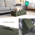 thumbnail image 5 of Dog Stairs for Bed 18”H, 4-Step Dog Steps for High Bed, Pet Steps for Small Dogs and Cats, Non-Slip Balanced Pet Ramp Indoor,Olive Green, 5 of 15