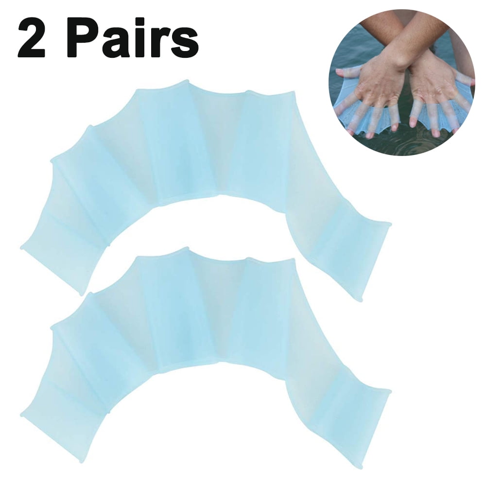 Silicone Webbed Swimming Gloves Swim Training Gloves Web Gloves ...