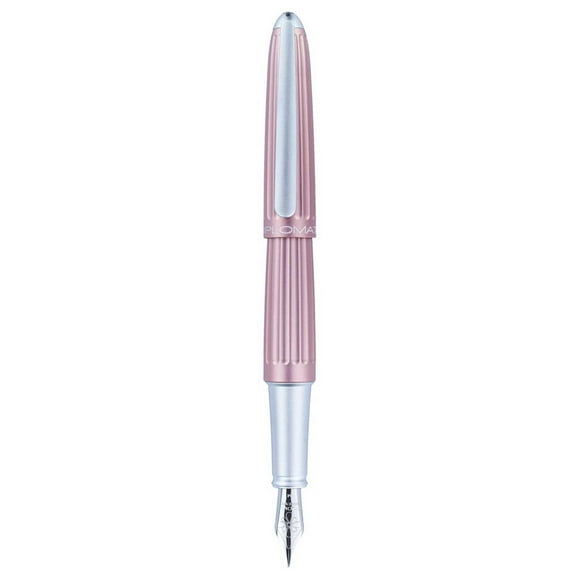 Diplomat D40315028 Aero Antique Rose Aluminum Fountain Pen, Broad
