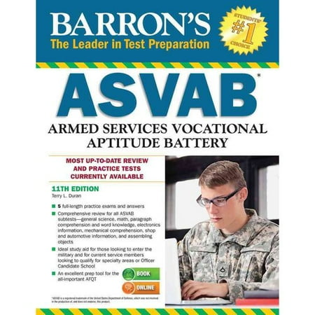 Barron S Asvab Armed Services Vocational Aptitude Battery