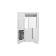 Pop 2 Vision Panoramic Glass White RGB E-ATX Dual-Chamber PC Gaming Case with Front and Side TG Panels Mid Tower PC Case