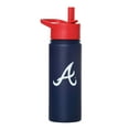 thumbnail image 2 of Atlanta Braves™ MLB 18 oz Insulated Steel Water Bottle with Flip-Up Straw Lid, 2 of 8