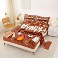 thumbnail image 2 of Erosebridal Happy Camping Queen Sheet Sets 4 Pieces for Kids Teens,Boys Girls Adventure Accessories Bed Set,Super Cozy Room Decor, 2 of 5
